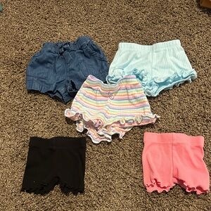 Garanimals Kids Shorts Set - Blue, Pink, Black, Multicolor